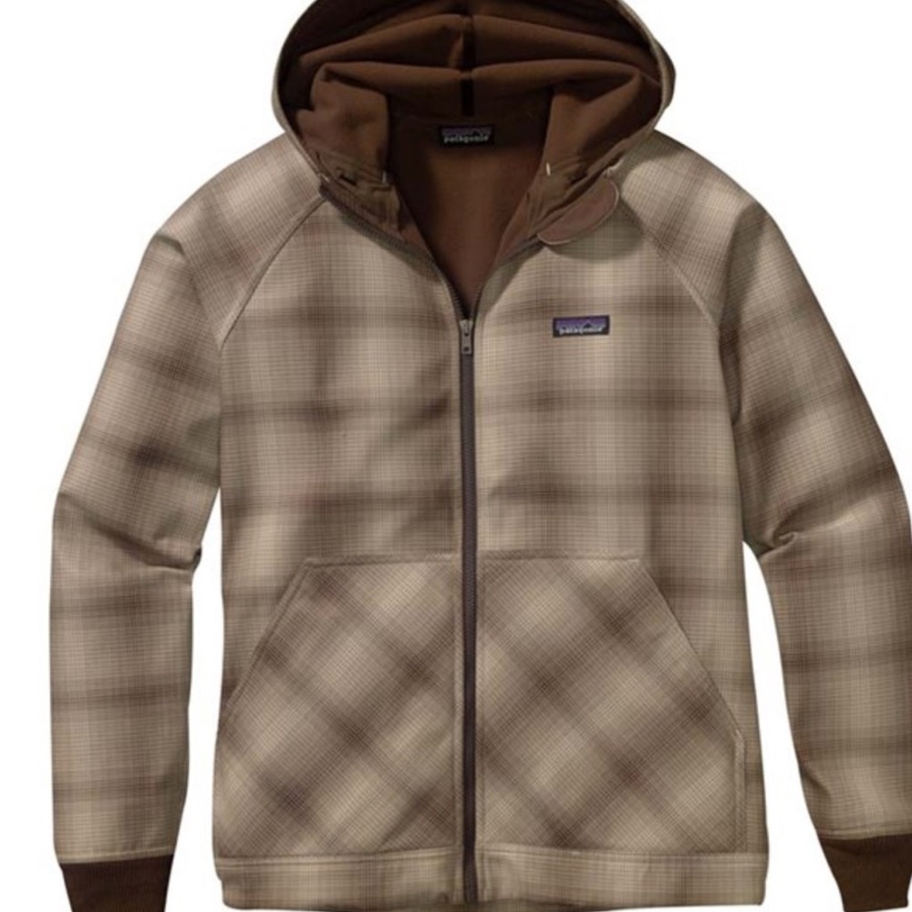 Patagonia Plaid Jacket - Brown and Tan